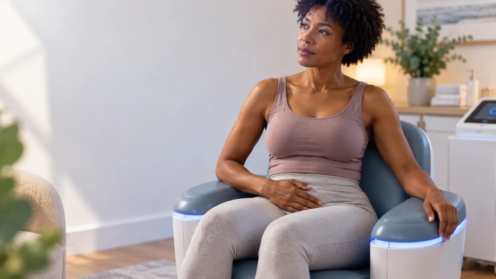 Calm Wellness Chair Reflection pelvic floor health solutions from incontince direct Sheffield