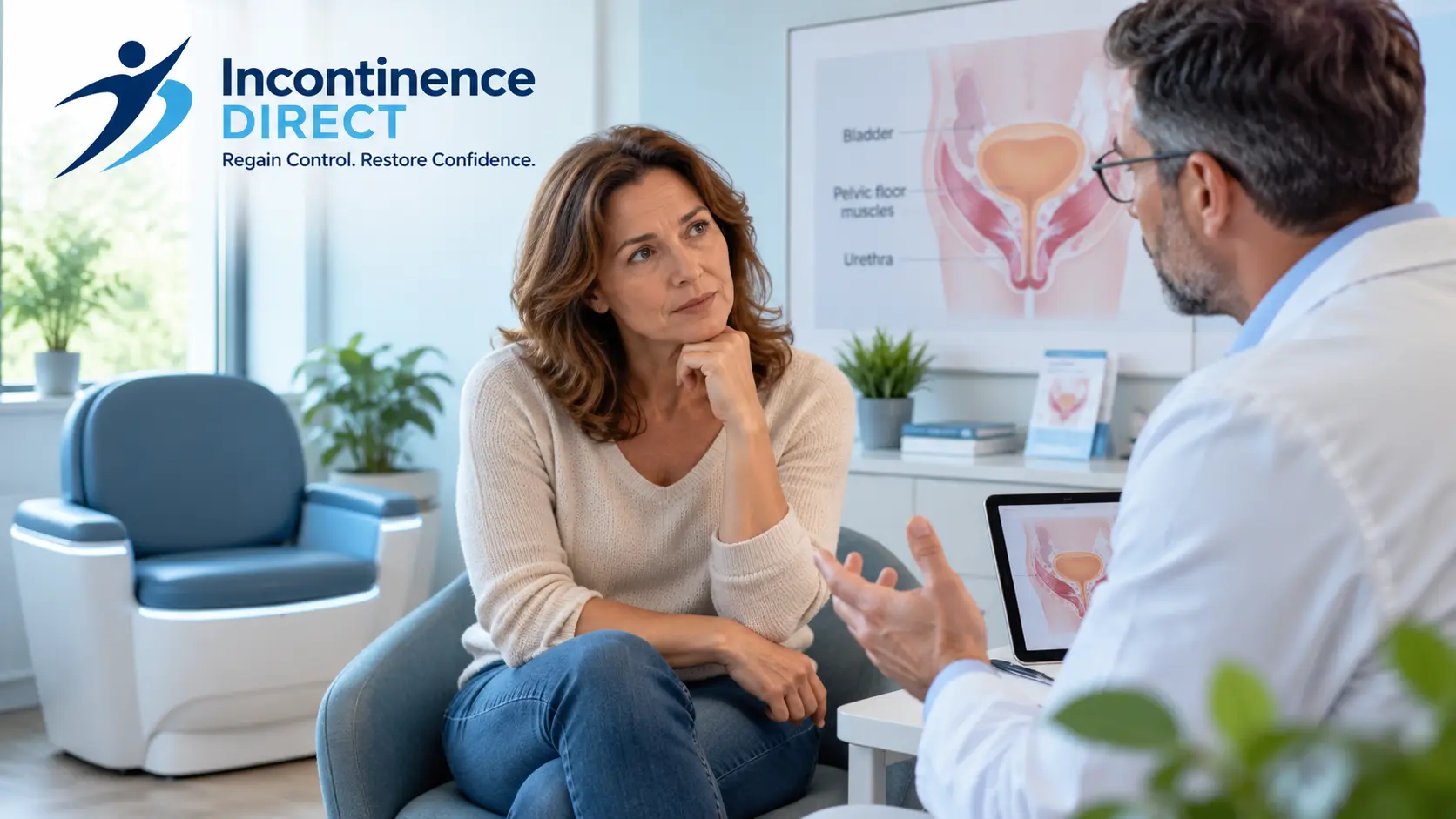 Pelvic Health Consultation in a Modern Clinic incontinence direct Sheffield